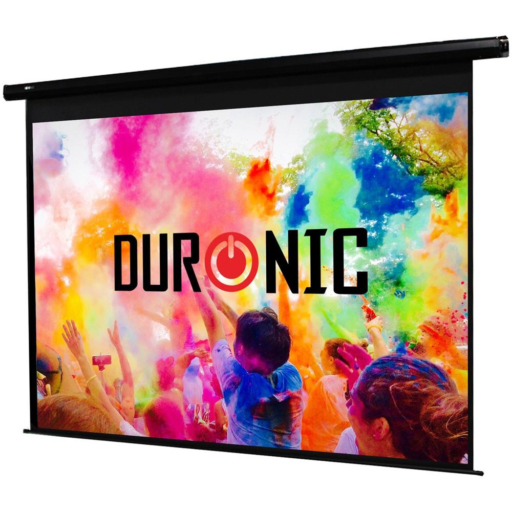 Eps80 / 43 Schermo Di Proiezione 80” Formato 4:3 / 163 X 122 Cm Telo Proiettore Motorizzata A Sviluppo Elettrico Fissaggio A Muro O A Soffitto Full Hd 3d 4k - Home Cinema Home Theater Ufficio - Foto 1