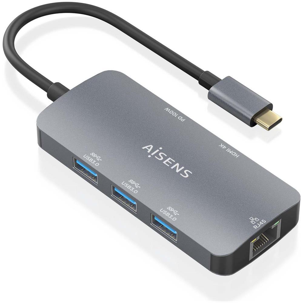 ASUC-6P019-GR replicatore di porte e docking station per laptop Cablato USB 3.2 Gen 1 (3.1 Gen 1) Type-C Grigio - Foto 2