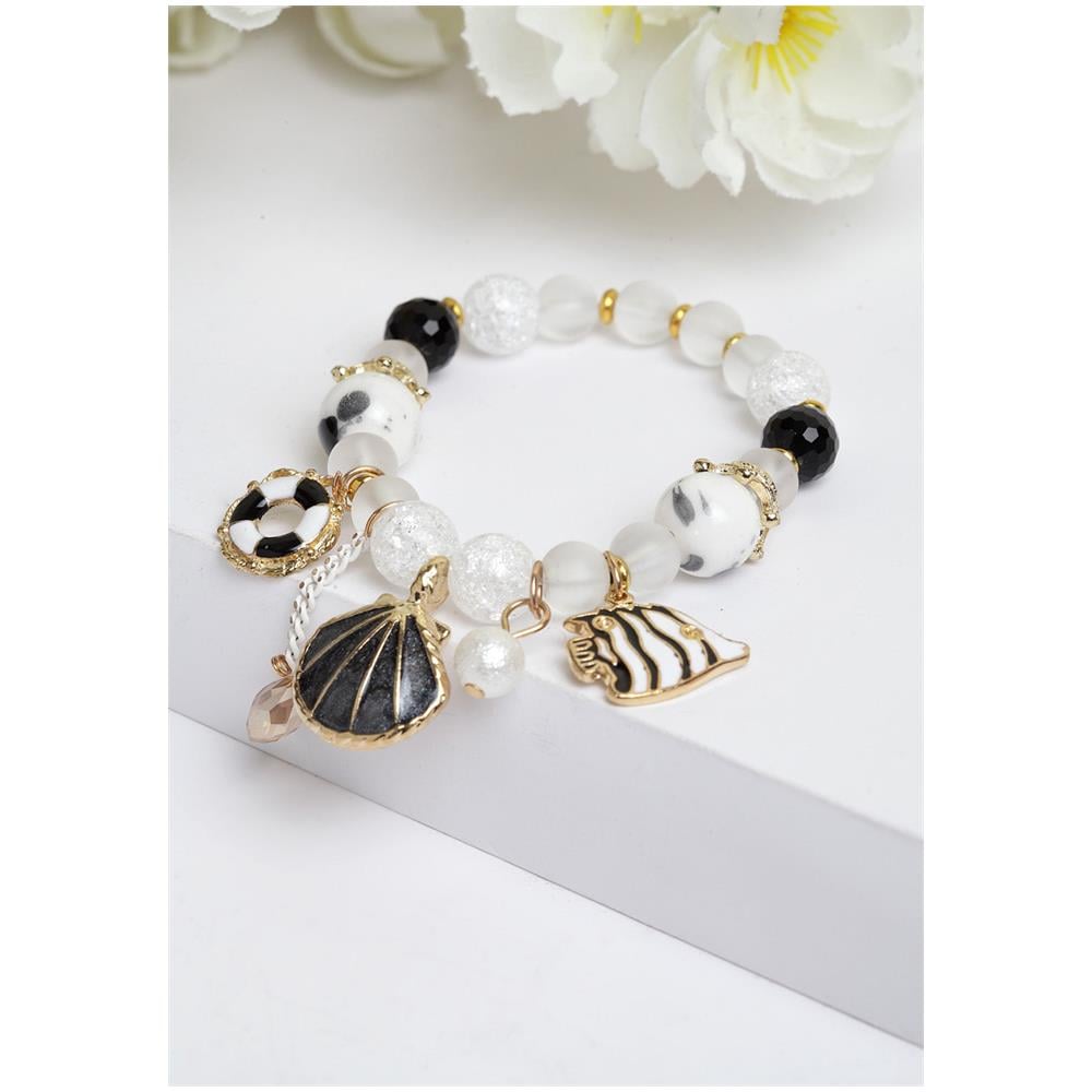 Bracciale Boho con Perline a Seme di Conchiglia - Foto 2