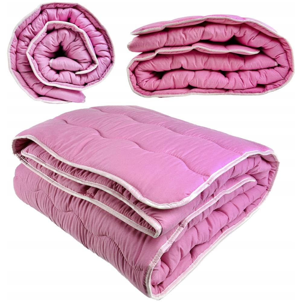 Piumino di lana - 200x220 cm - Rosa - Leggero, morbido, per un sonno salutare - Foto 1