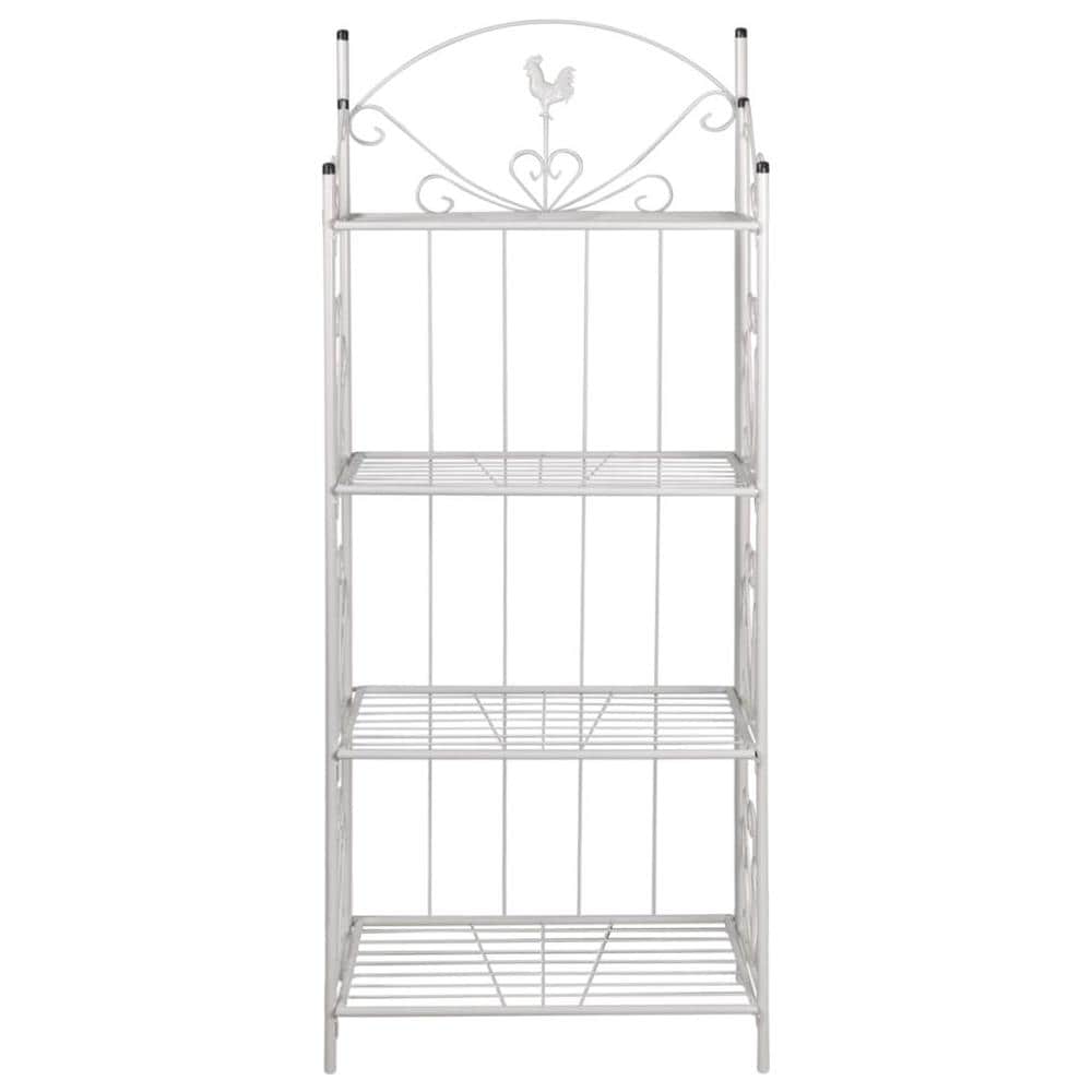 Scaffale Per Piante Porta Quadrato Bianco - Foto 2