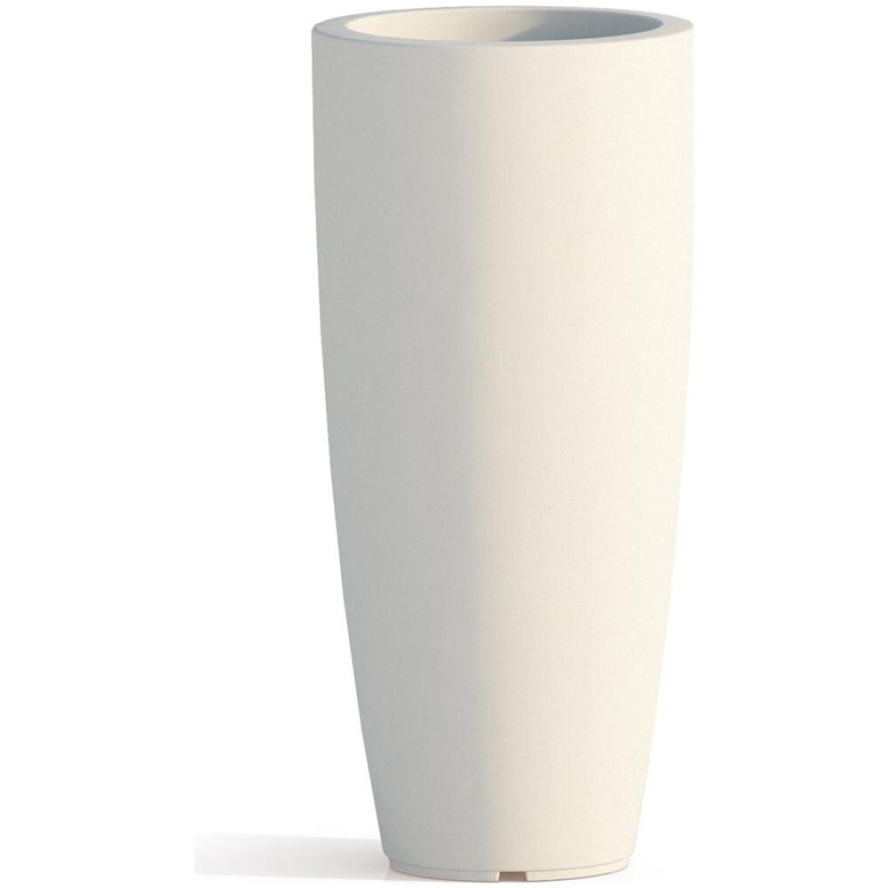 Vaso Agave In Resina Tondo Ghiaccio H70 Ø 33Cm - Foto 1