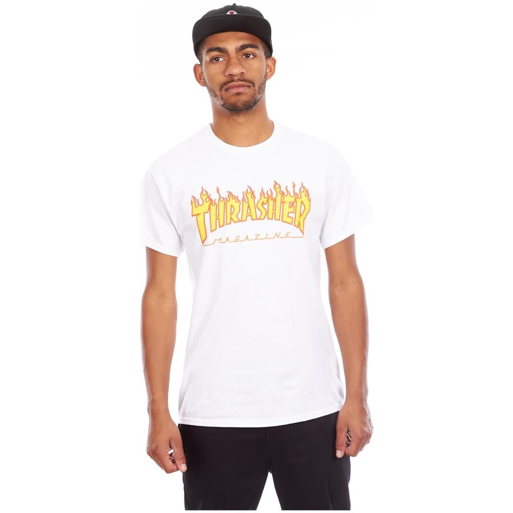 T-shirt Flame Logo Bianco (xl, Bianco) - Foto 2