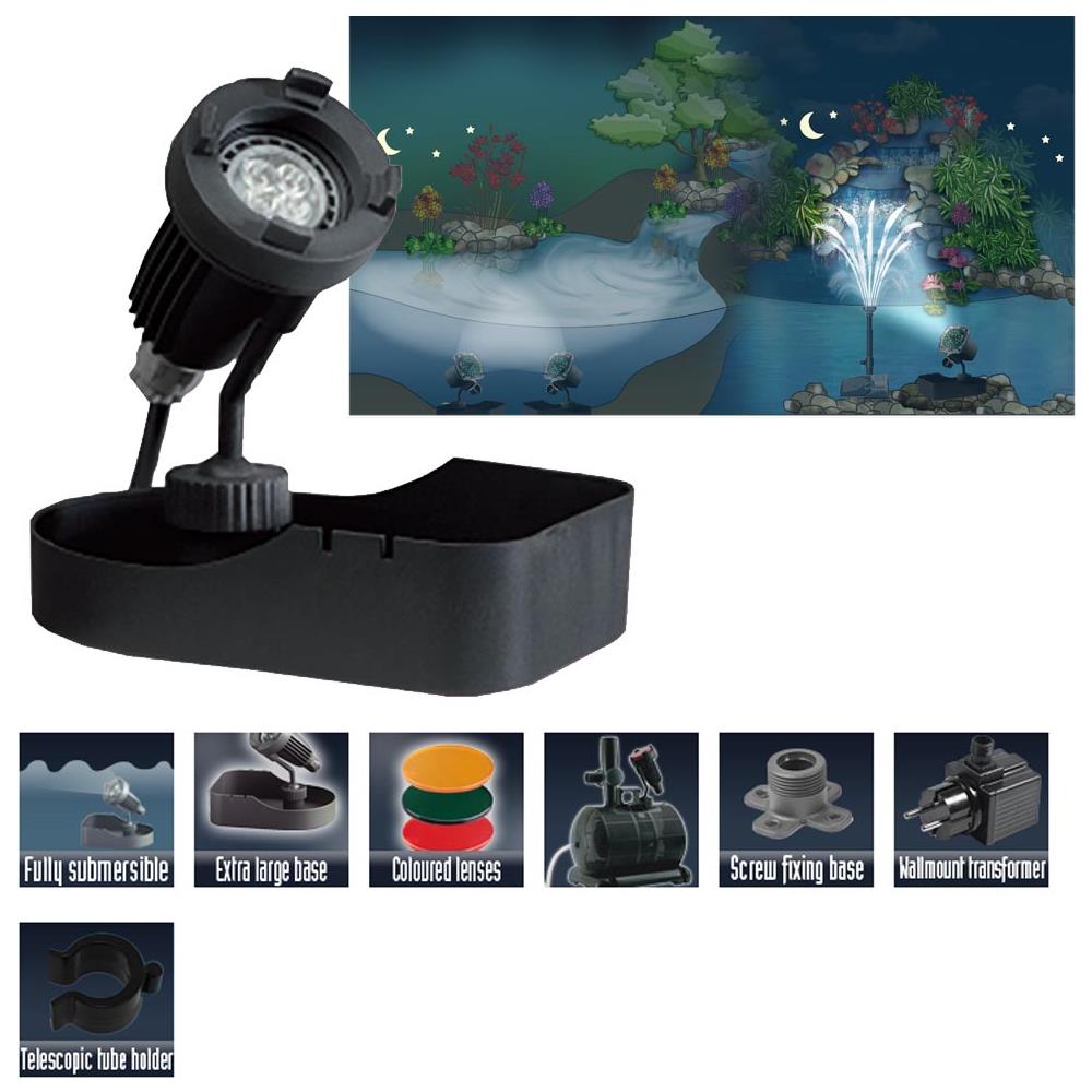 Halley Led Per Illuminazione Giardini E Laghetti Con Trasformatore - Foto 1