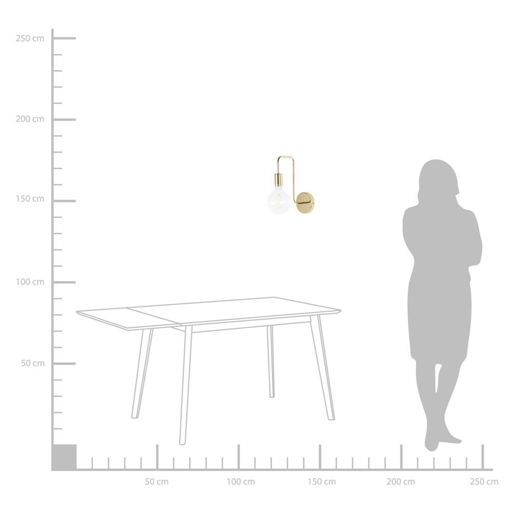 Applique Da Parete Color Oro Savena - Foto 2