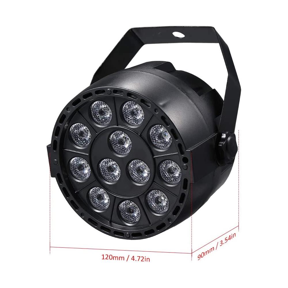 Par Proiettore A Led 8 Canali 12 Led Rgb 15w Strobo Dmx Christmas Wash - Foto 2