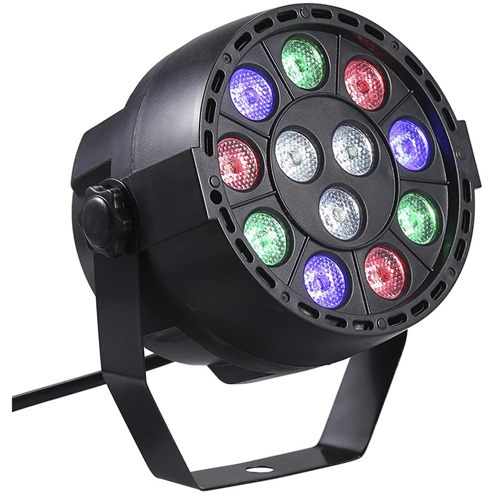 Par Proiettore A Led 8 Canali 12 Led Rgb 15w Strobo Dmx Christmas Wash - Foto 1