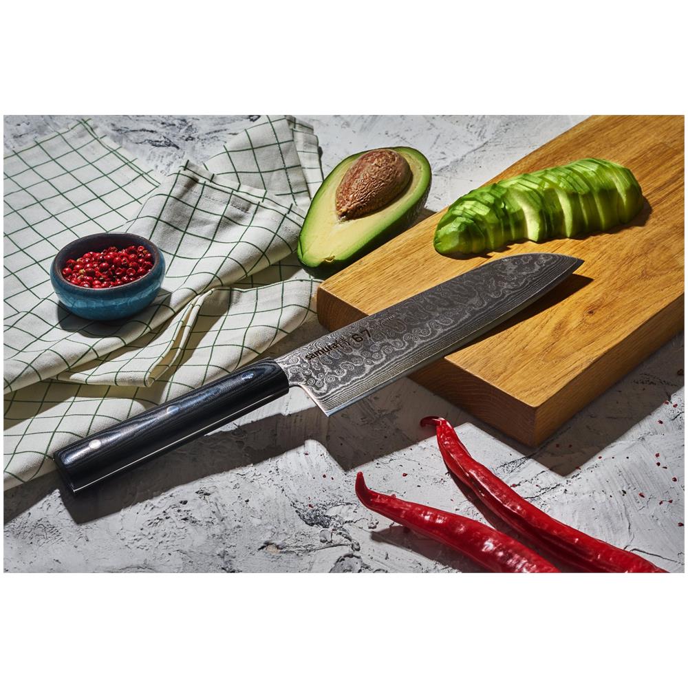 Damasco 67 Acciaio Giapponese Professionale Santoku 7,0 Pollici, 67 Strati - Foto 2