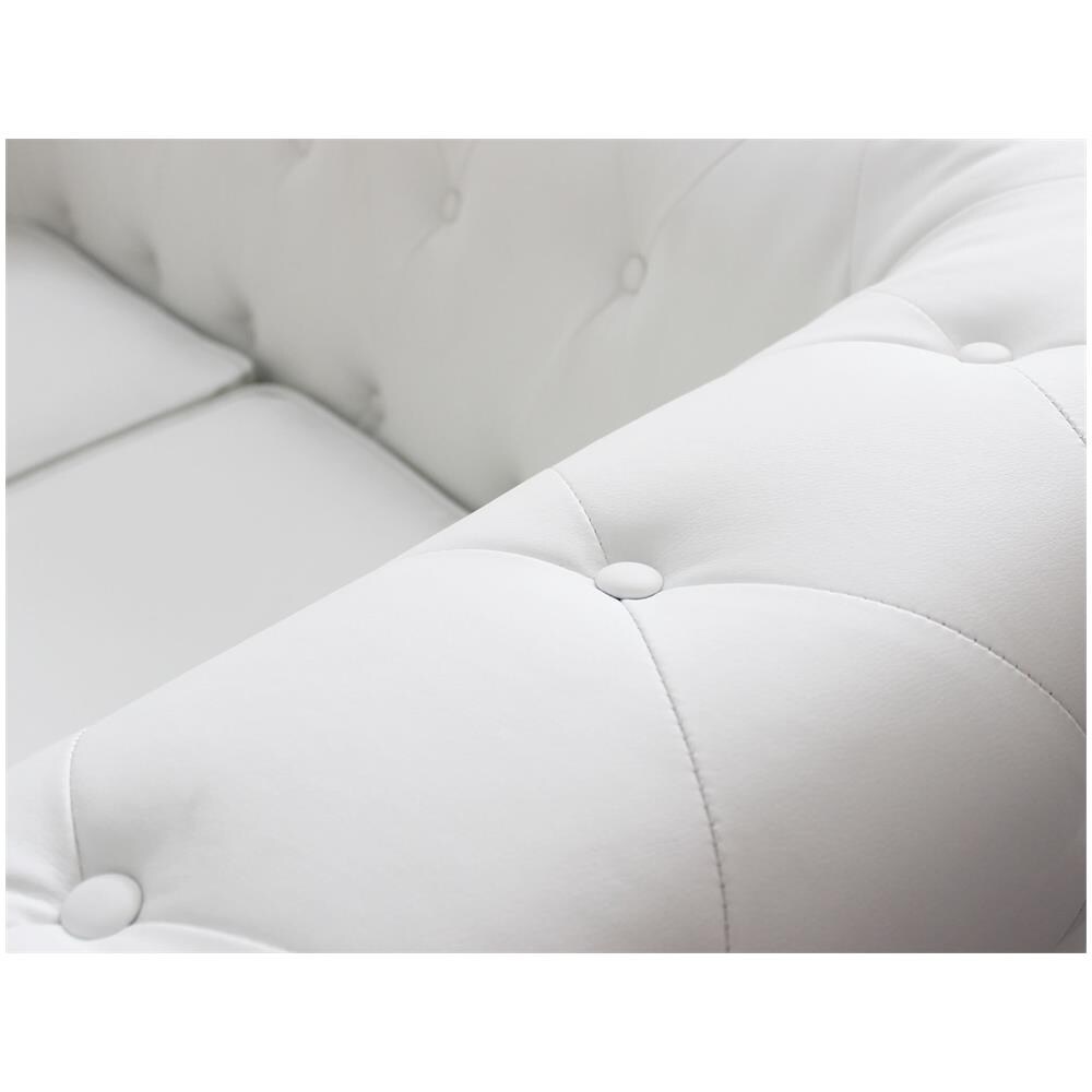 Chesterfield - Divano Vintage In Ecopelle - Foto 4