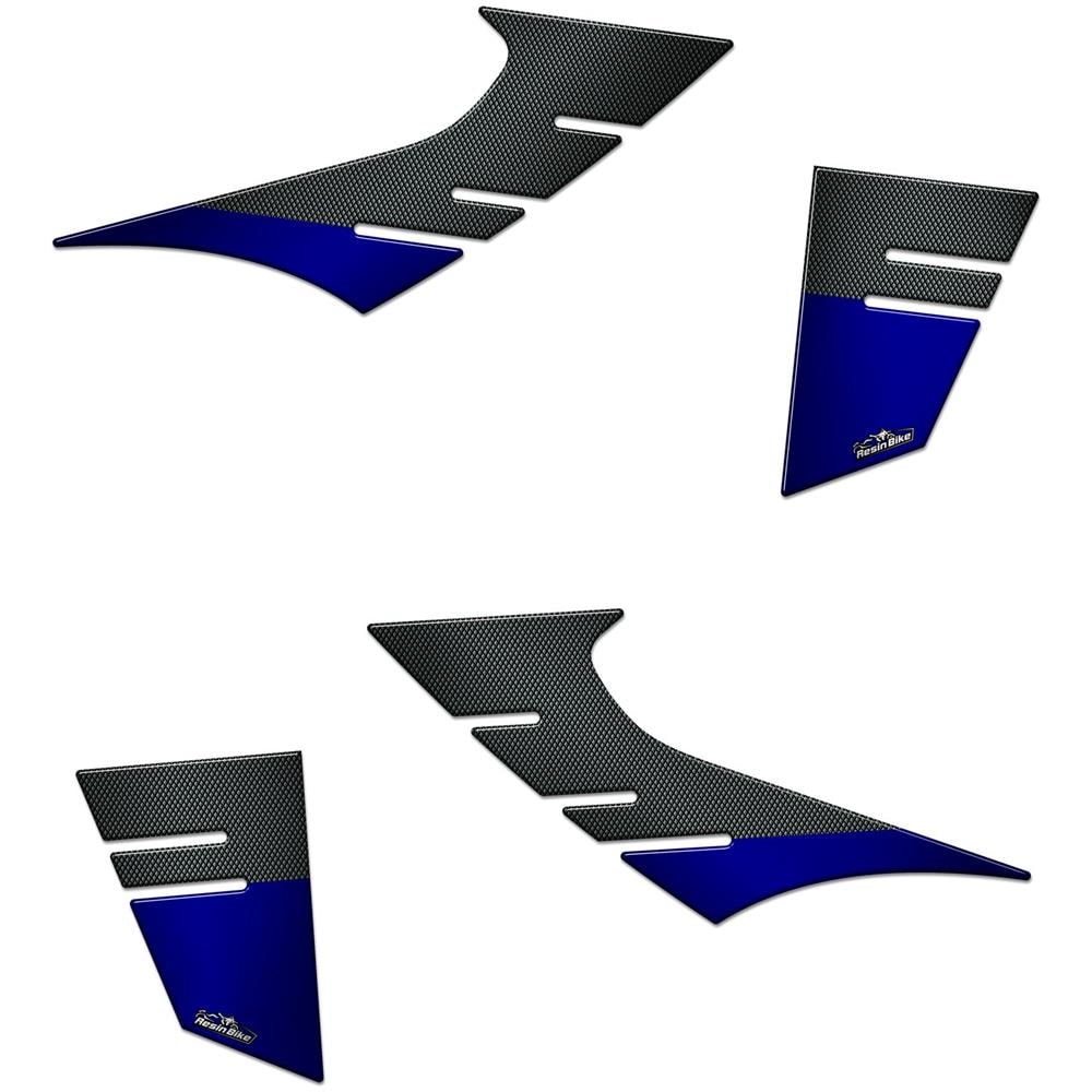 Adesivi 3d Protezioni Laterali Compatibili Con Tracer 9 2021 - Blu Metal - Foto 1