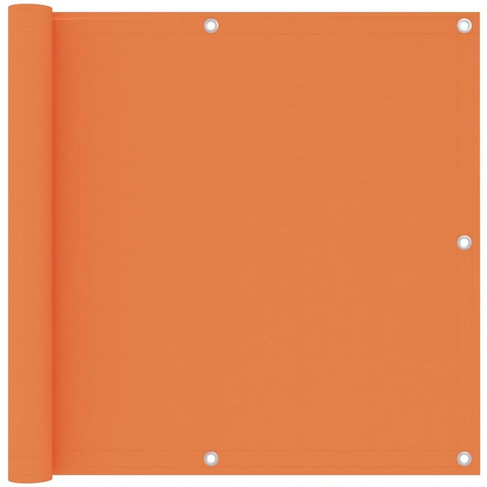 Paravento da Balcone Arancione 90x500 cm in Tessuto Oxford - Foto 1