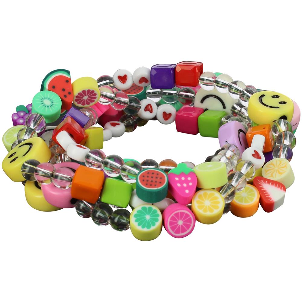 Collana Da Telefono Con Smiley E Frutta 110 Cm Multicolor Collezione Smile - Foto 1