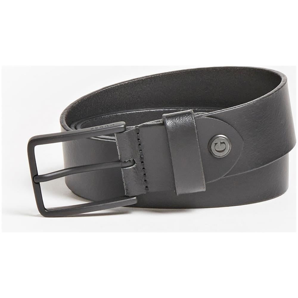 Bm7574lea30 Cintura Belt Uomo In Pelle Nero Nero M - Foto 1