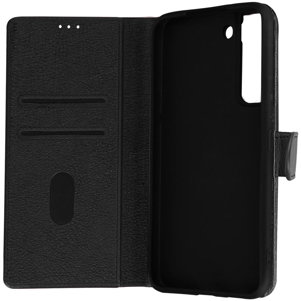 Custodia Per Samsung Galaxy S22, Portacarte E Funzione Supporto Nera - Foto 1