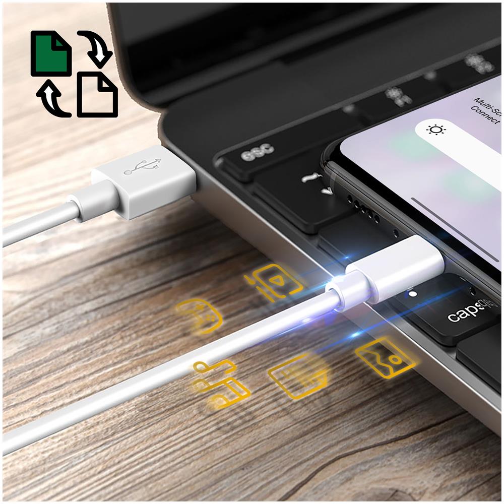 Cavo Usb-c Originale Ricarica Rapida 3a E Sicura - Bianco - Foto 5
