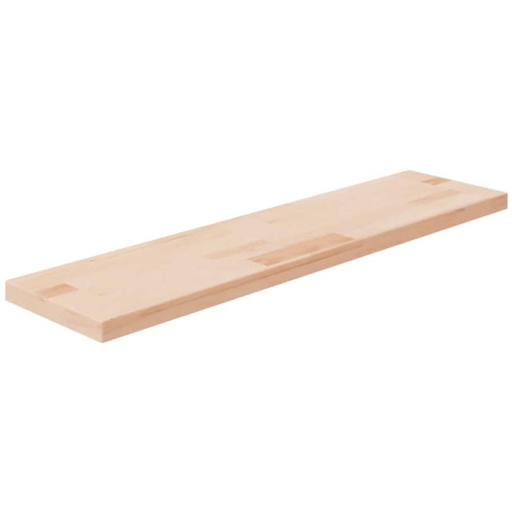 Ripiano 80x20x2,5 Cm Legno Massello Di Rovere Non Trattato - Foto 1