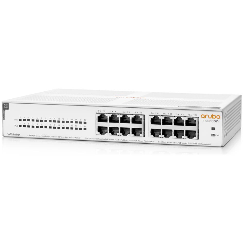 Switch Aruba Instant On 1430 16 Porte Ethernet PoE 10 / 100 / 1000 Mbps RJ45 Unmanaged - Foto 1
