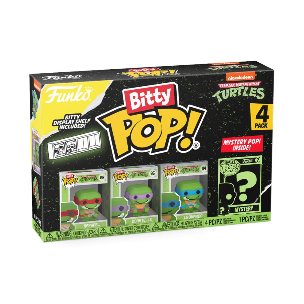 Teenage Mutant Ninja Turtles Bitty Pop! Vinyl Figure 4-pack 8-bit 2,5 Cm - Foto 1
