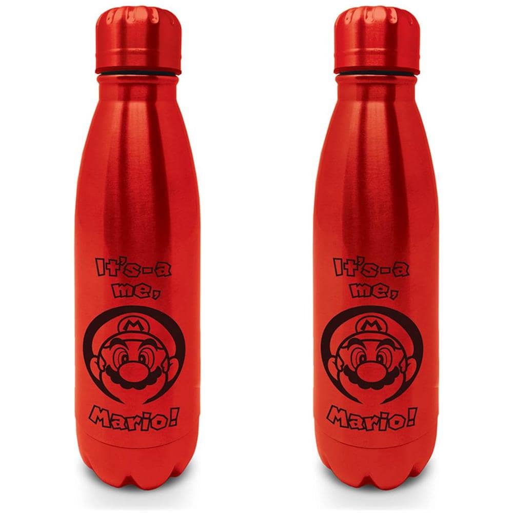 Super Mario Bros. - Borraccia In Metallo "" It's Me Mario"" - Foto 2