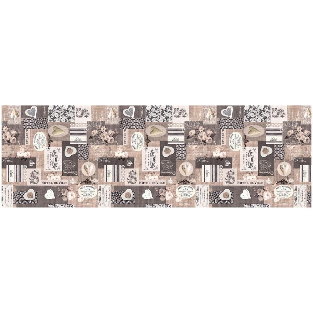 Tappeto Passatoia Antiscivolo Con Stampa Digitale Dis. Couture Paris 50x500 Heart&roses - Foto 2