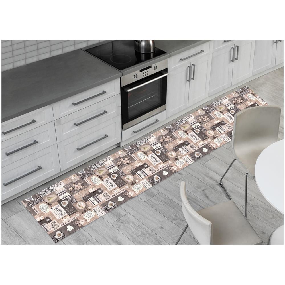 Tappeto Passatoia Antiscivolo Con Stampa Digitale Dis. Couture Paris 50x500 Heart&roses - Foto 1