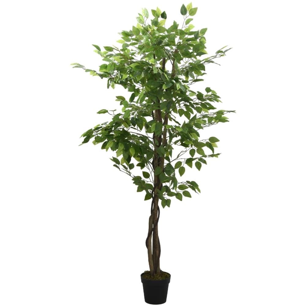 Albero Di Ficus Artificiale 630 Foglie 120 Cm Verde - Foto 2