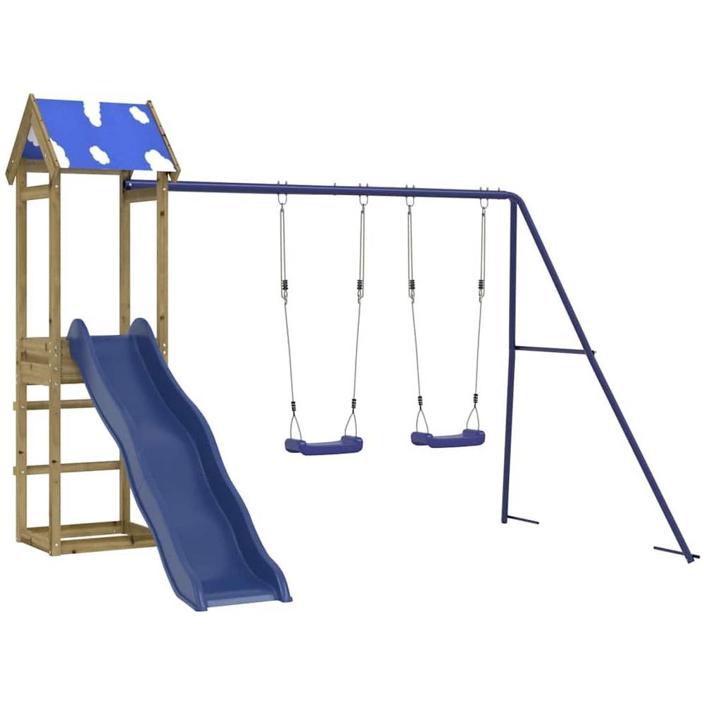 Set da Gioco da Esterno in Legno di Pino Impregnato - Foto 1