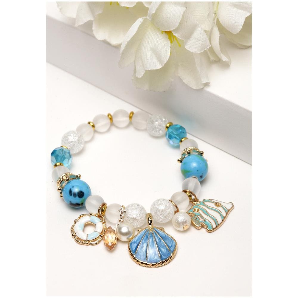 Bracciale Boho con Perline a Seme di Conchiglia - Foto 2