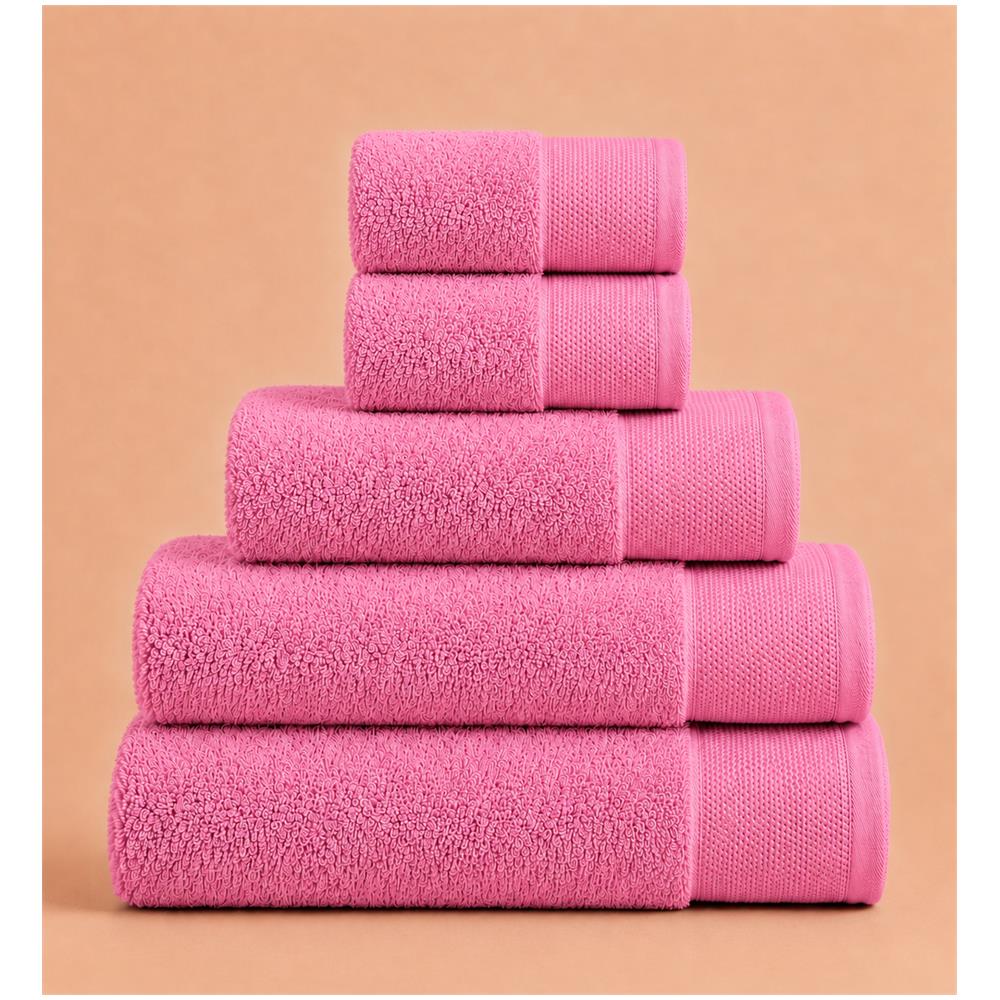 Set Asciugamani in Spugna - L’Eccellenza nel Tuo Bagno | SOFFICE - Pink Carnation /Rosa Garofano - Foto 1
