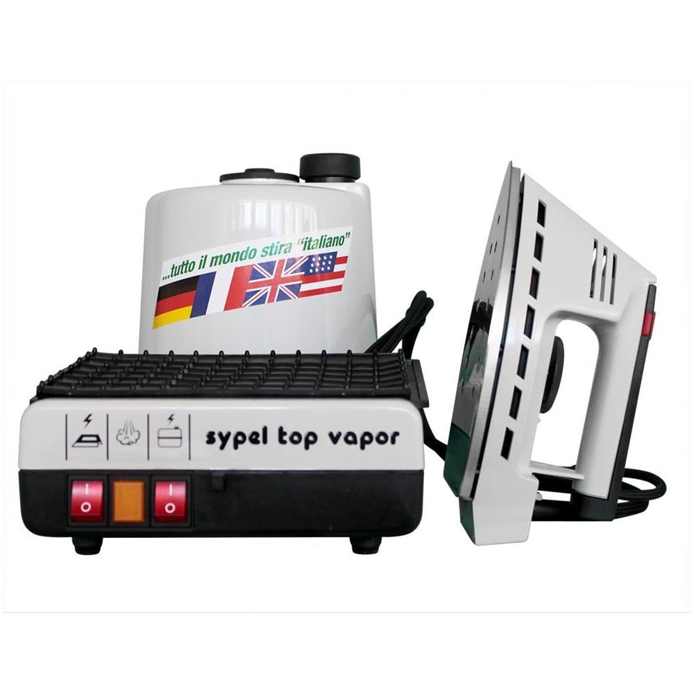 TOP VAPOR Ferro da Stiro con Caldaia Continua Potenza 2000 Watt Colore Bianco - Foto 1