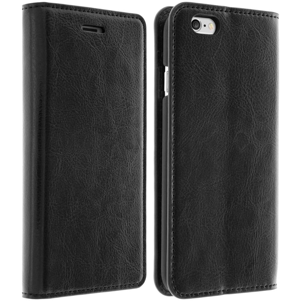 Custodia A Libro In Vera Pelle Serie First Class Per Apple Iphone 6 E 6s - Nera - Foto 2