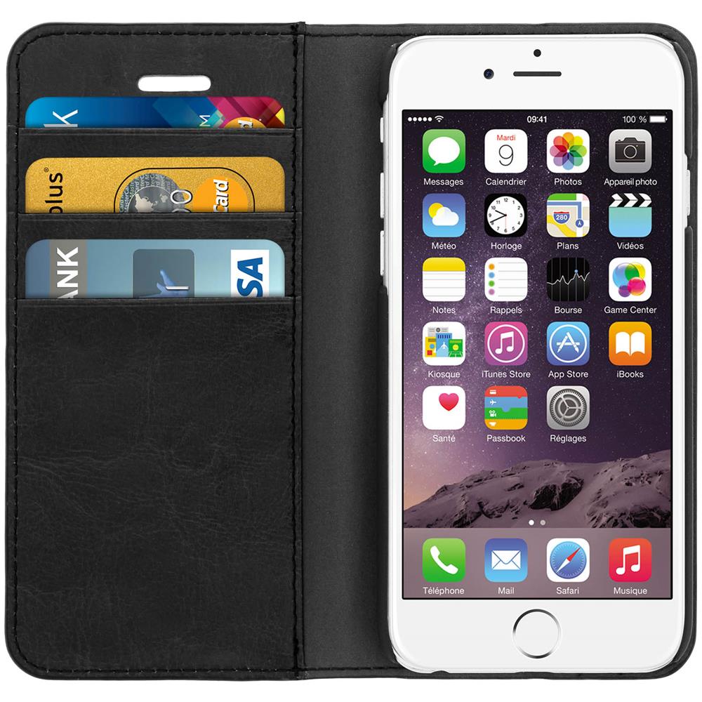 Custodia A Libro In Vera Pelle Serie First Class Per Apple Iphone 6 E 6s - Nera - Foto 10