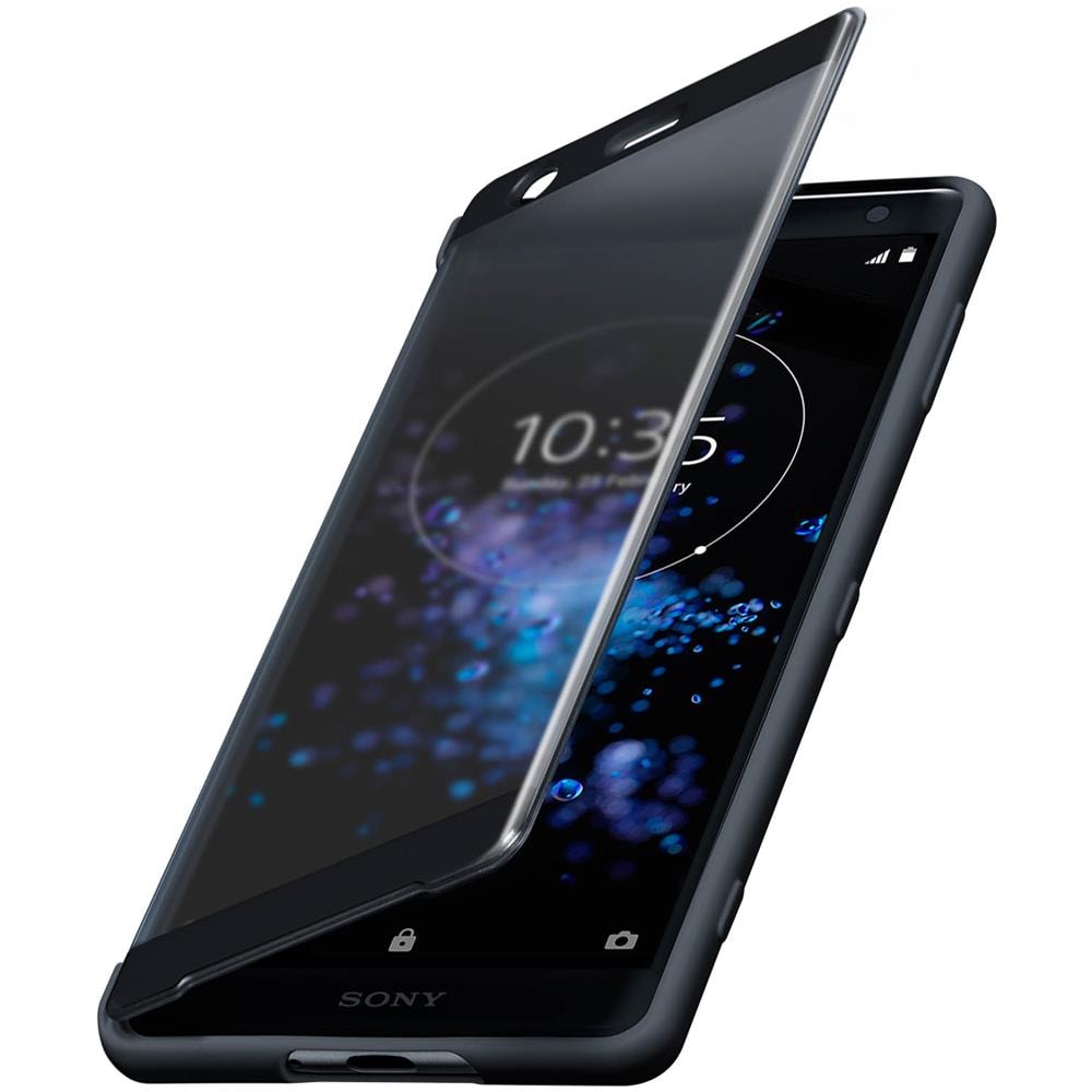 Custodia Xperia Xz2 Compact Originale Tattile Style Cover Stand Nero - Foto 1