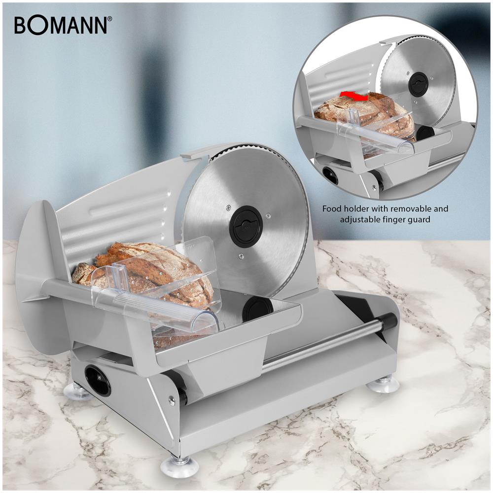 Ma 451 Cb Affettatrice, Spessore Di Taglio Regolabile, Lama Da Taglio In Acciaio Inox 150w Argento - Foto 12