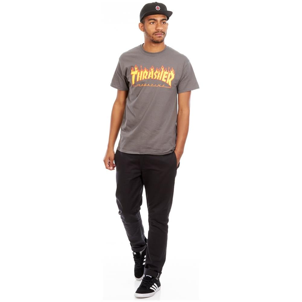 T-shirt Flame Logo Grigio (xl, Grigio) - Foto 2