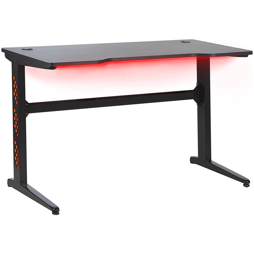 Scrivania Da Gaming Con Luci Led Rgb 120 X 60 Cm Nero Dexter - Foto 1