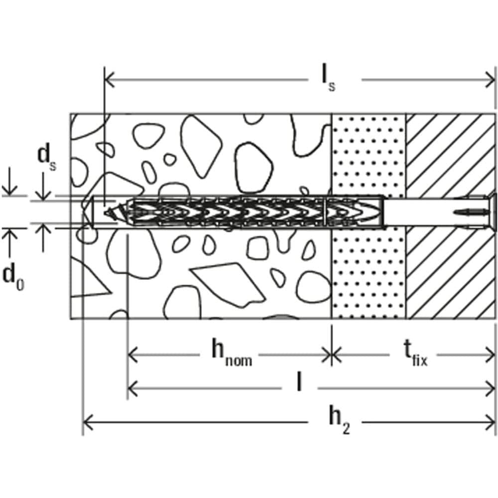 Tasselli Prolungati Sxrl 8x120 T (50 Tasselli, 50 Viti) Per: Facciate, Controsoffitti E Sottostrutture Per Tetti In Legno E Metallo, Cornici In Legno, Serramenti E Finestre, 540.116 - Foto 5