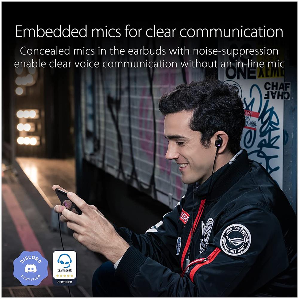 ROG Cetra II Auricolari con Microfono Active Noise Cancelation (ANC) Aura Sync RGB e connettore USB-C per ROG Phone 5, PC, cellulare e Nintendo Switch - Foto 2