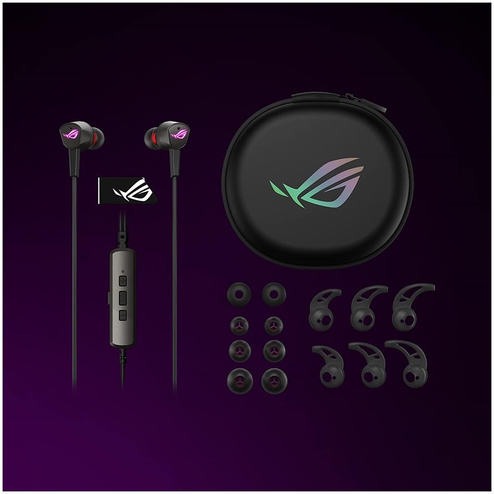 ROG Cetra II Auricolari con Microfono Active Noise Cancelation (ANC) Aura Sync RGB e connettore USB-C per ROG Phone 5, PC, cellulare e Nintendo Switch - Foto 3
