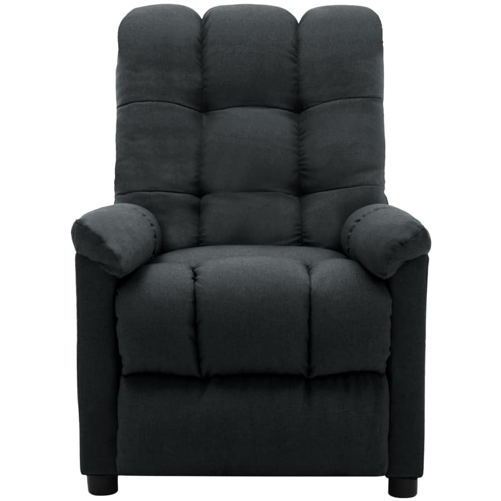 Poltrona Reclinabile Grigio Scuro in Tessuto - Foto 2