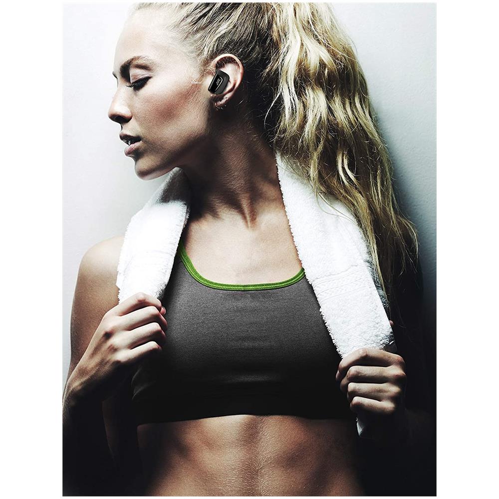 HA-ET90BT Auricolare Bluetooth Stereo Impermeabile con Custodia di Ricarica Colore Nero - Foto 7