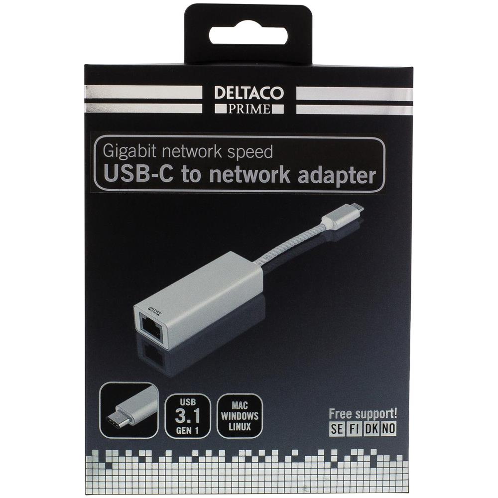 Adattatore Di Rete Prime Usb-c, Gigabit, Rj45, Alluminio, Argento - Foto 2
