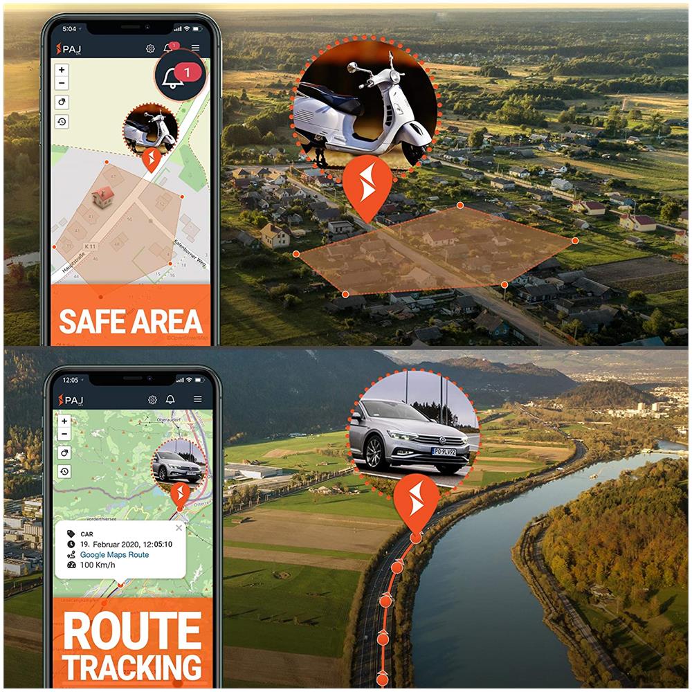 All Round Finder 2020 Localizzatore GPS per Auto / Moto Display LED Mappa Mondiale - Nero - Foto 6