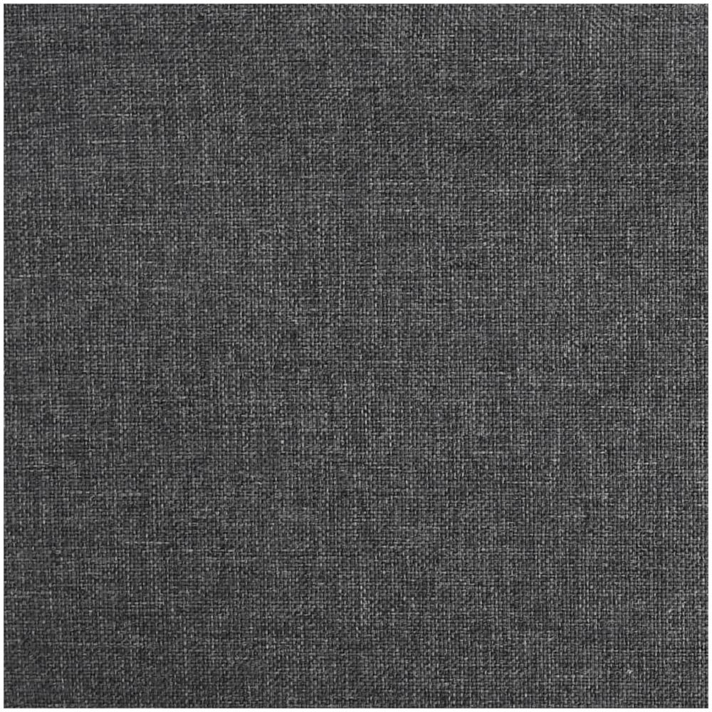 Sedia Da Pranzo Girevole Grigio Scuro In Tessuto - Foto 2