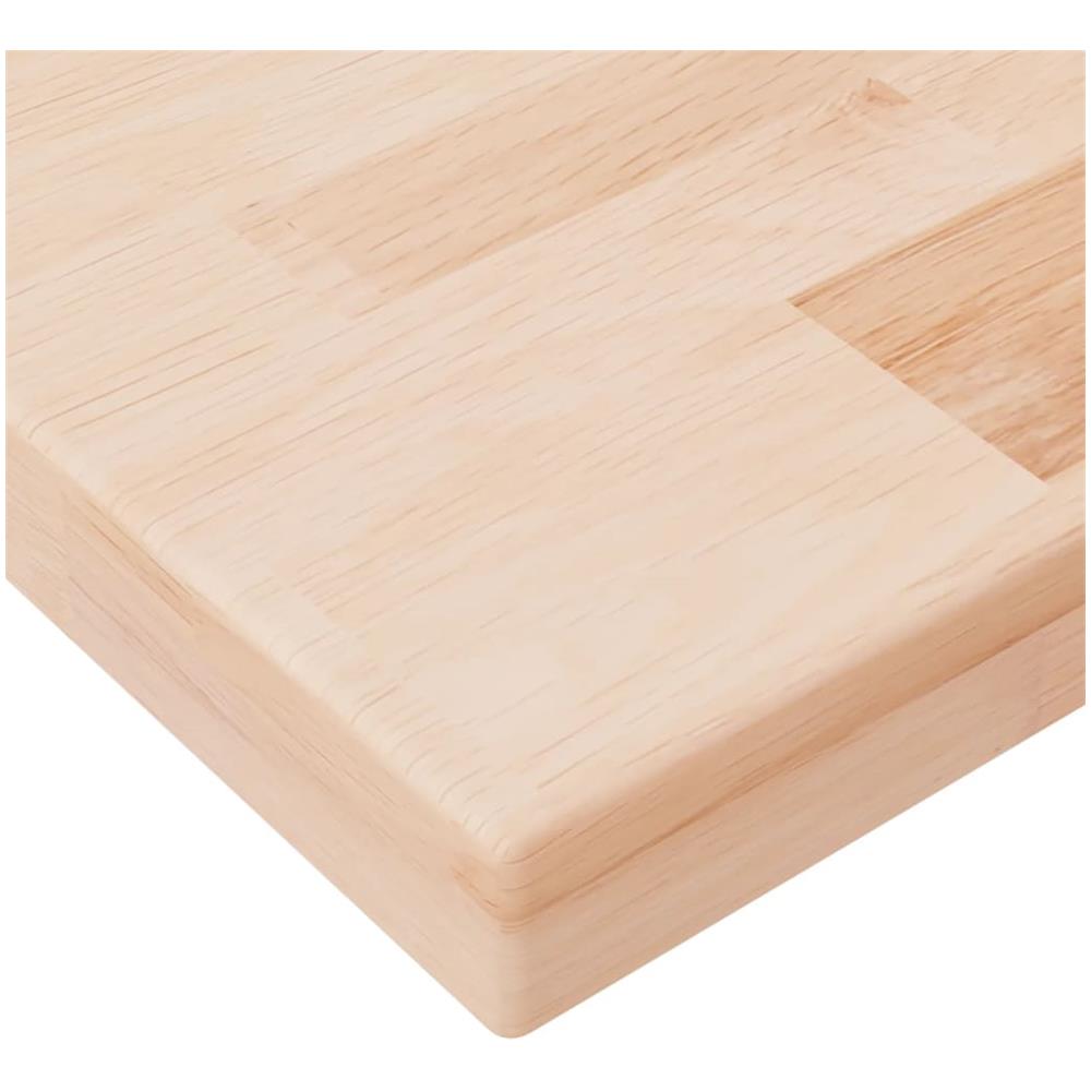 Ripiano 60x20x2,5 Cm Legno Massello Di Rovere Non Trattato - Foto 5
