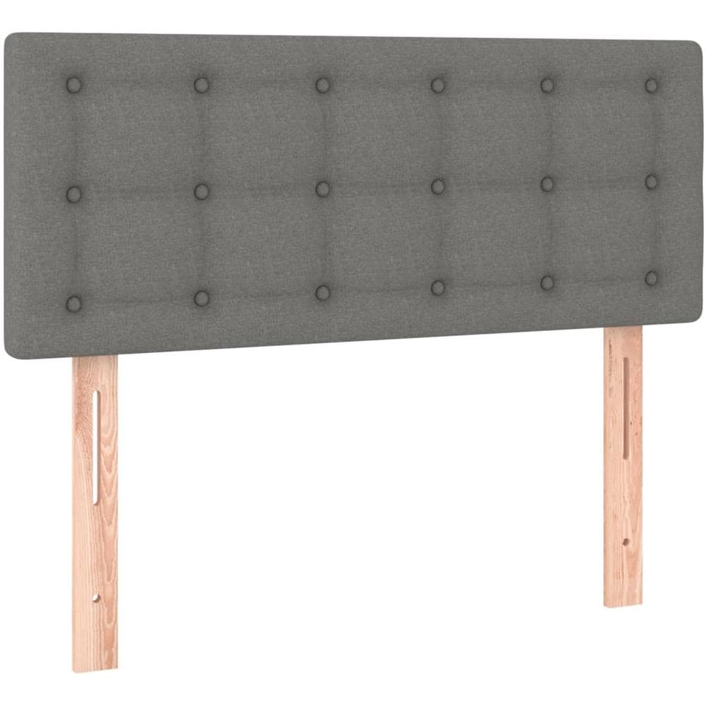 Testiera Grigio Scuro 100x5x78/88 Cm In Tessuto - Foto 2