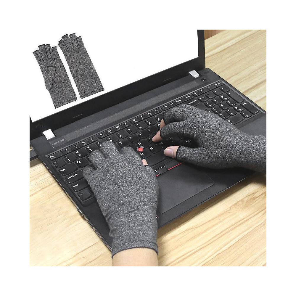Guanti A Compressione Grigi Grey S - Foto 2