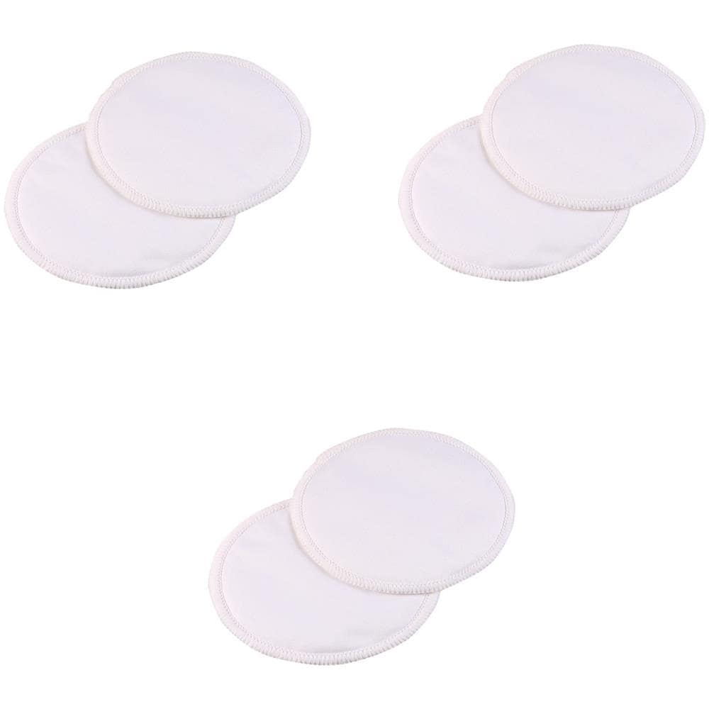 6 Confezioni Di Coppette Assorbilatte Lavabili Riutilizzabili In Bambù A 3 Strati White - Foto 1