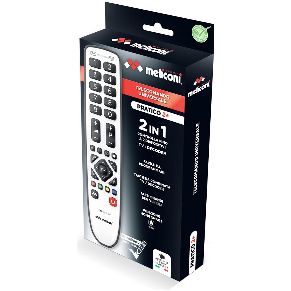 Gumbody Pratico 2+ telecomando IR Wireless TV, Set-top box TV Pulsanti - Foto 2