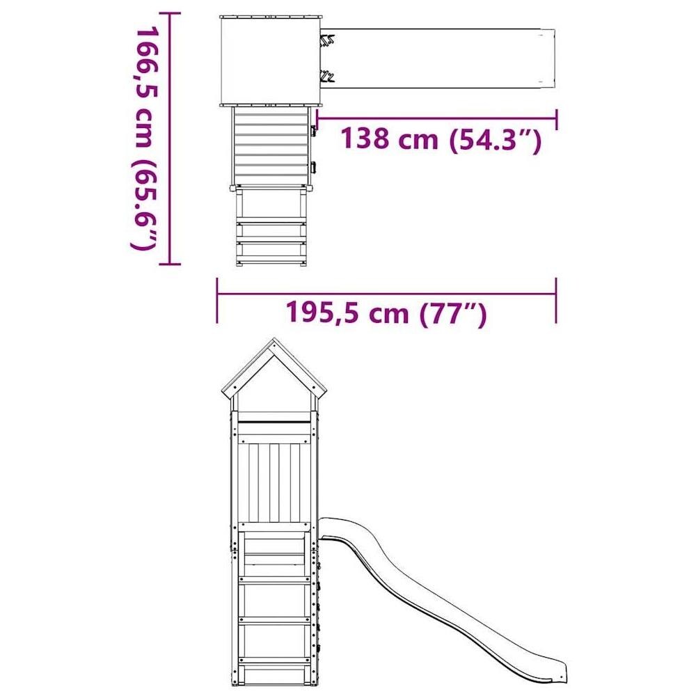 Set da Gioco da Esterno in Legno di Pino Impregnato - Foto 10